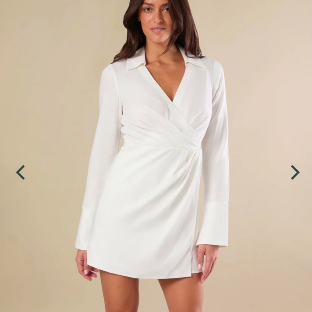 NWT Rachel Parcell Linen Long Sleeve Dress